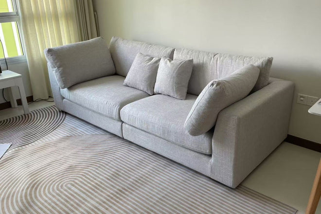 Claudia 240cm Grey (Reda 90) Fabric Sofa Loh Jin Wen | Nov 24