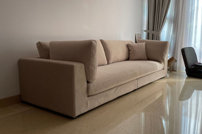 Claudia 280cm Beige Fabric Sofa Low Yan Ping | Mar 25