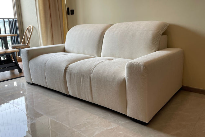 Cove 200cm White Fabric Sofa Tess Wong | Mar 25