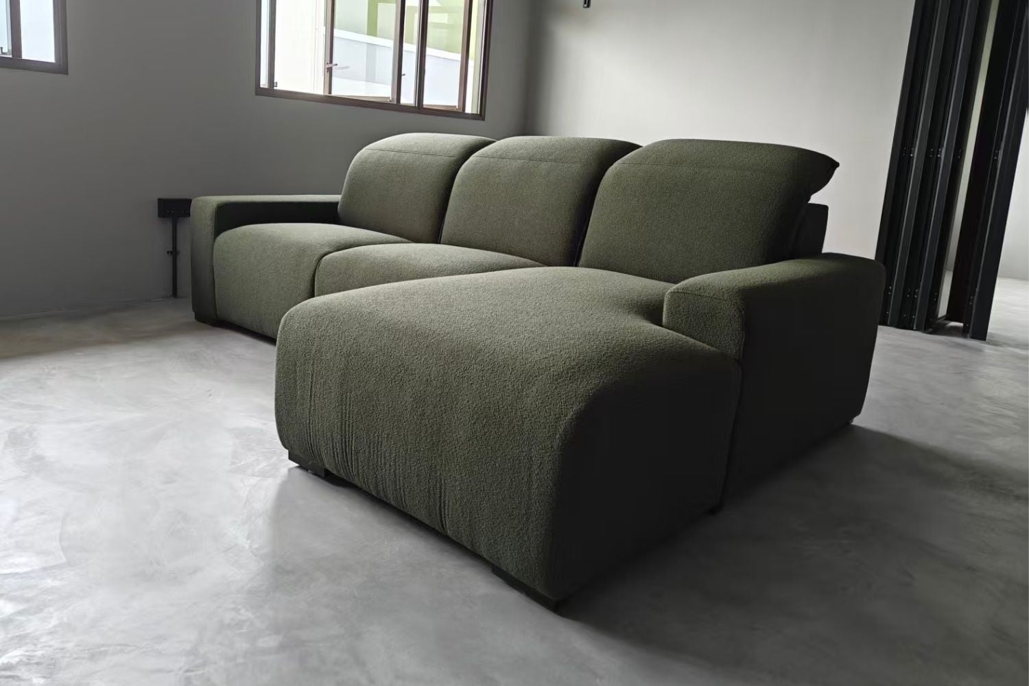 Cove 240cm Green (Teddy 13) Fabric L Shape Sectional Sofa, Darren | Oct 25
