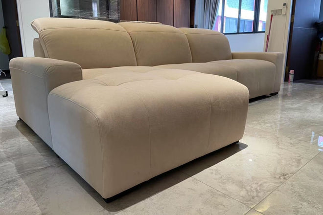 Cove 280cm Beige Fabric Sectional Sofa Amanda | May 25