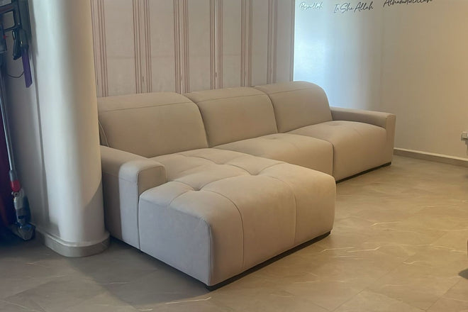 Cove 300cm Brown (Furla 45) Fabric L Shape Sectional Sofa, Paulina | Sep 25