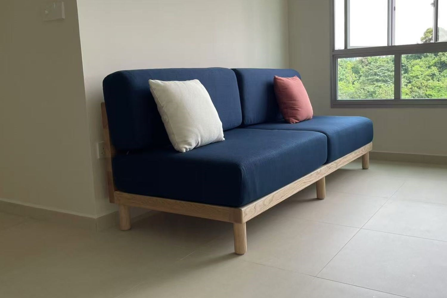 Cradle 200cm Blue Fabric Sofa Josh | Nov 24