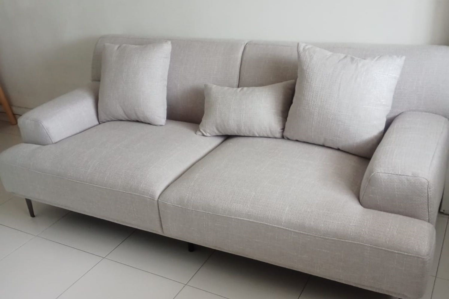 Crystal 200cm Grey Fabric Sofa Julie | May 24