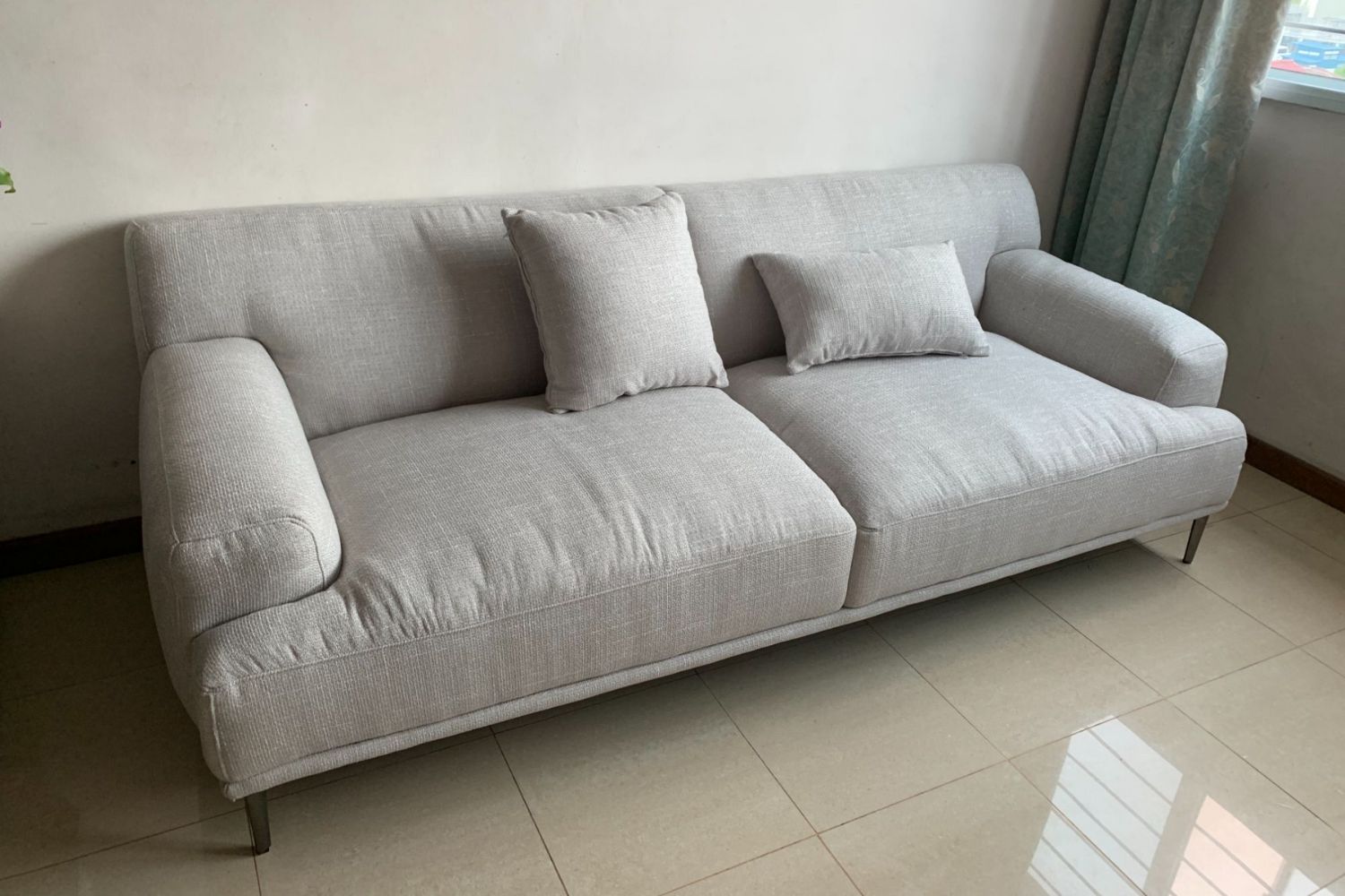 Crystal 210cm Grey Fabric Sofa Man Lin | Nov 23