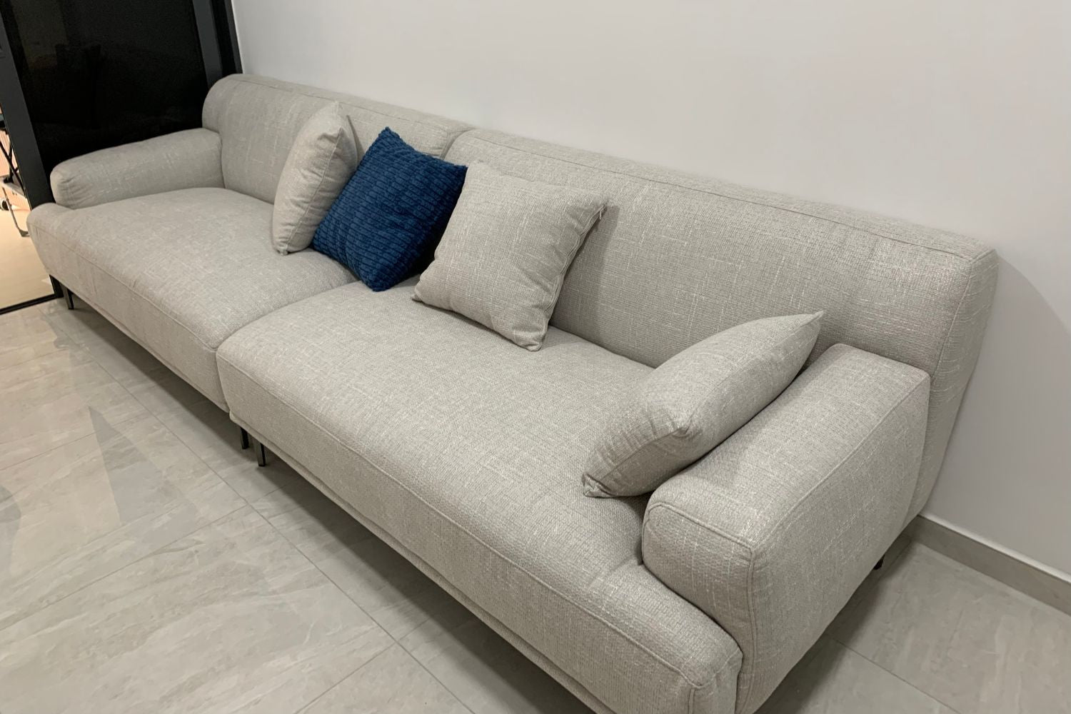 Crystal 280cm Grey Fabric Sofa Zhu Zhou | Nov 23