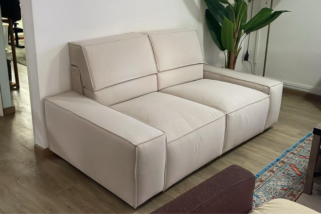 Cubix 180cm Beige (Furla 40) Adjustable Backrest Fabric Sofa Hafix Suhaimini | Mar 25