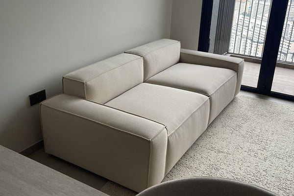 Cubix 215cm beige (Seattle 09) fabric sofa Britney Go | Apr 25