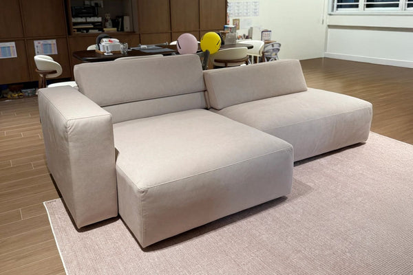 Cubix 260cm Beige Adjustable Backrest Fabric Sofa Jacelyn Koh | Oct 25