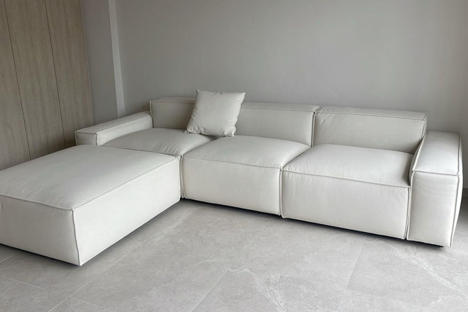 Cubix 275cm beige (Furla 01) fabric sofa Melissa Tan | May 25