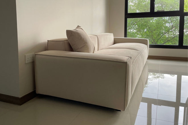 Cubix 280cm beige (Furla 40) fabric sofa Syuhada | Mar 25