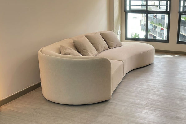 Cynthia 280cm Beige One Arm Fabric Sofa Hasanah Binte | Jul 25