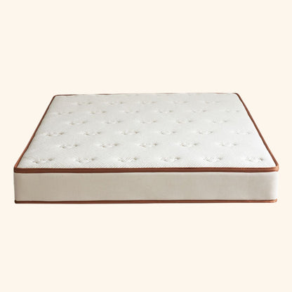 Mattress with brown border on a white background