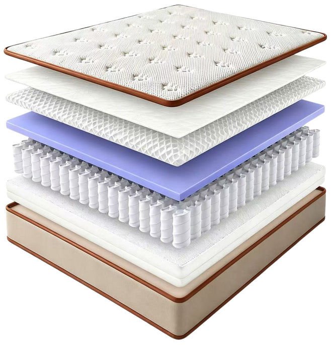 Mattress component breakdown option selected for Smile Mattress