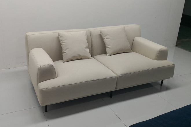 Crystal 200cm Beige Fabric Sofa Fazilah | Jan 25