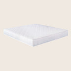 White mattress on a beige background