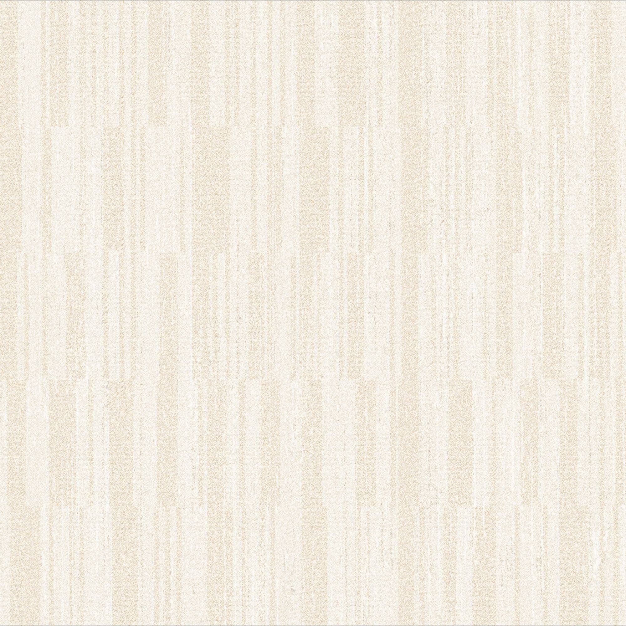 Beige and off-white textured wallpaper with a subtle vertical stripe pattern.