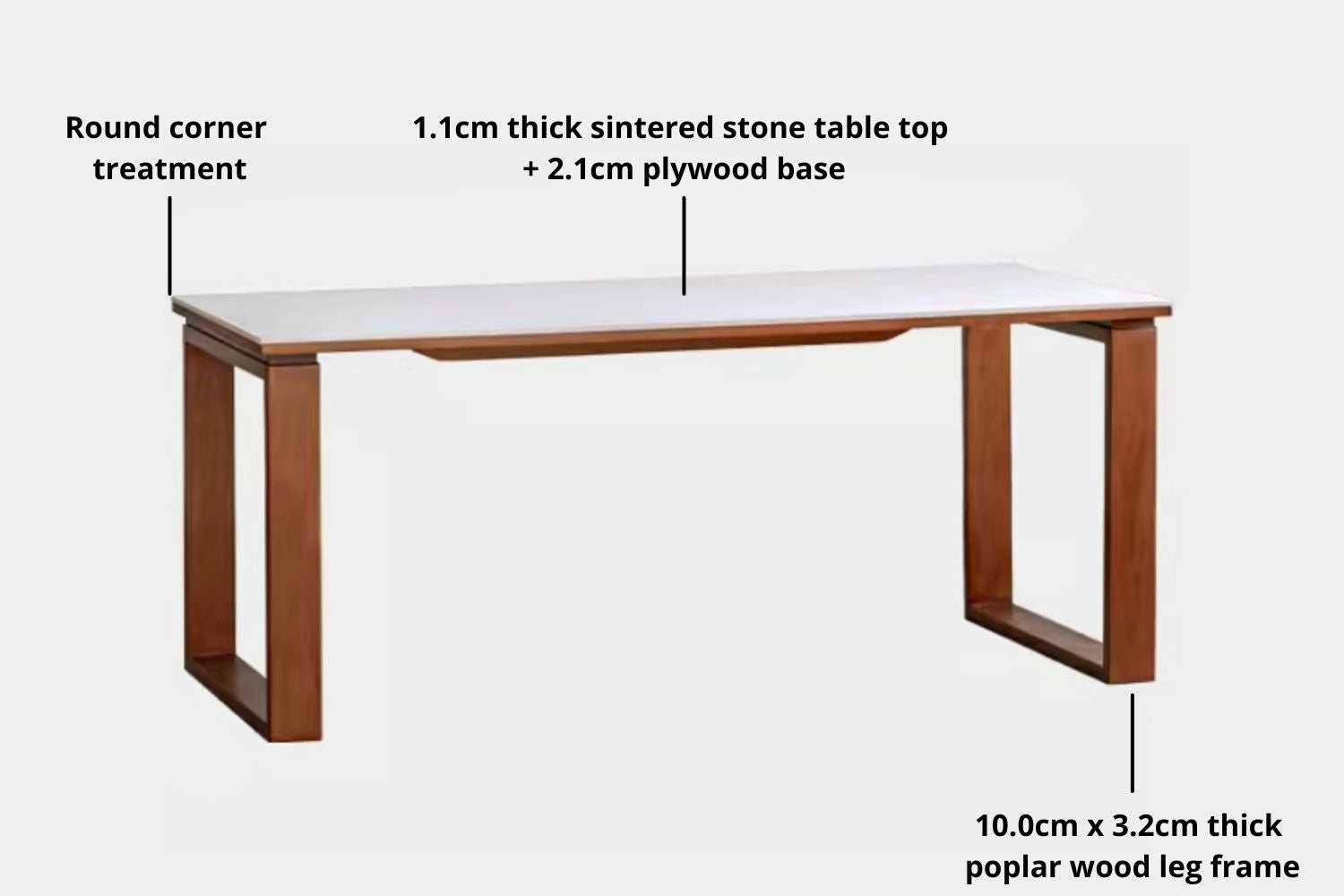 Key features for product for Tanner Sintered Stone Dining Table Set