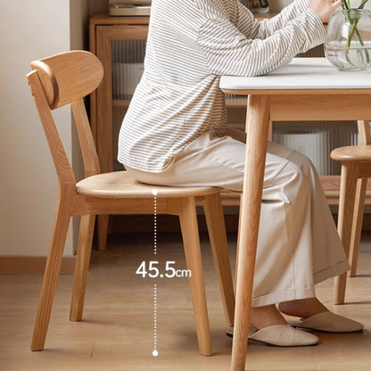 Tank oak wood chair in natural wood finish