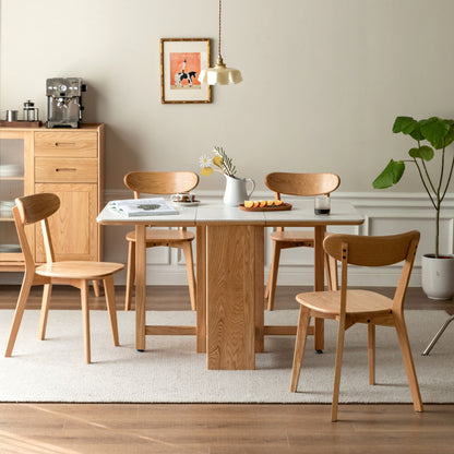 Tank oak wood chair in natural wood finish