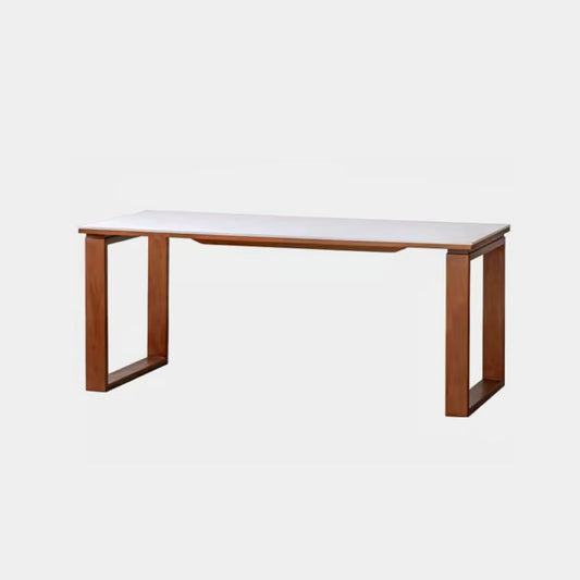 Tanner sintered stone dining table white