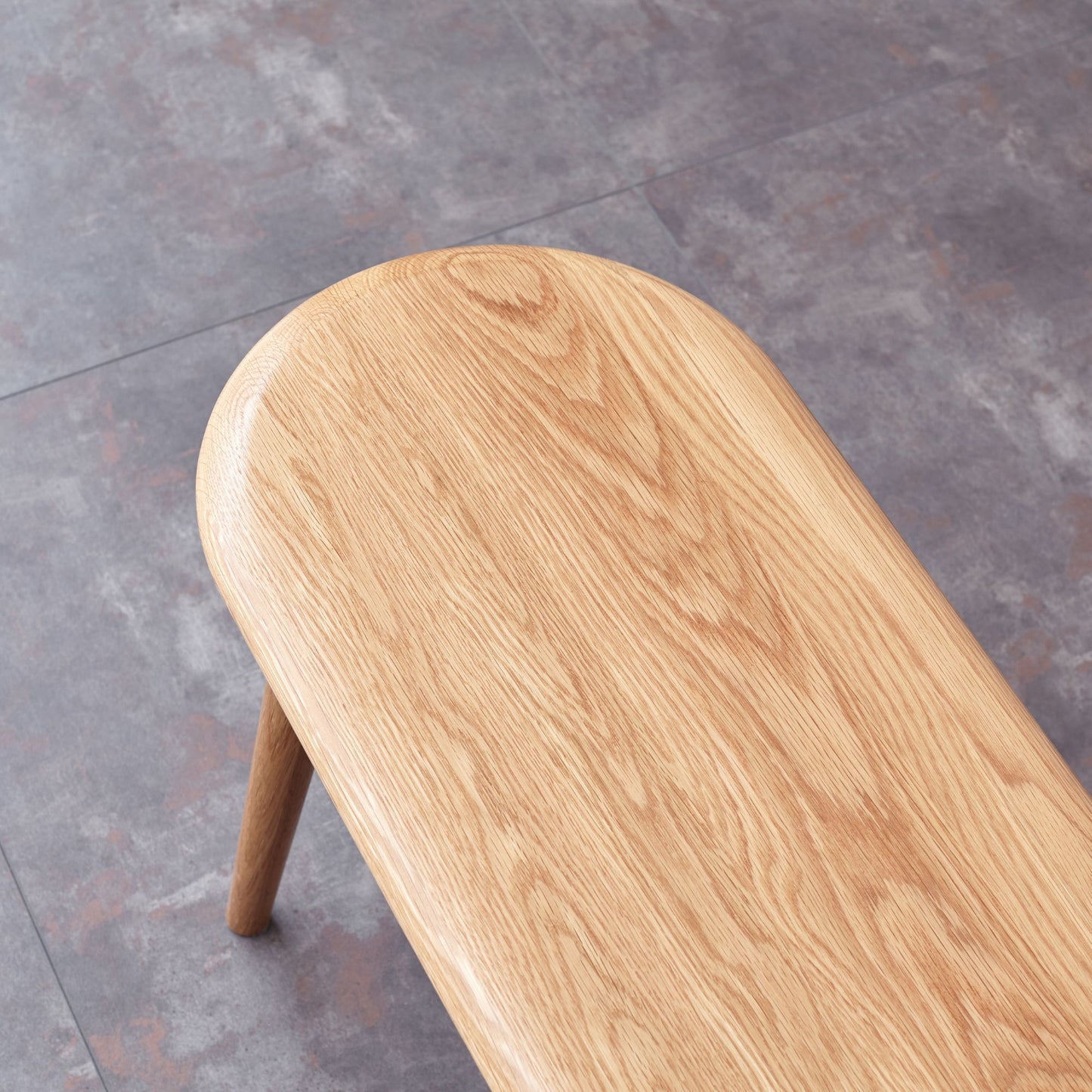 Tanya oak wood bench in natural wood finish