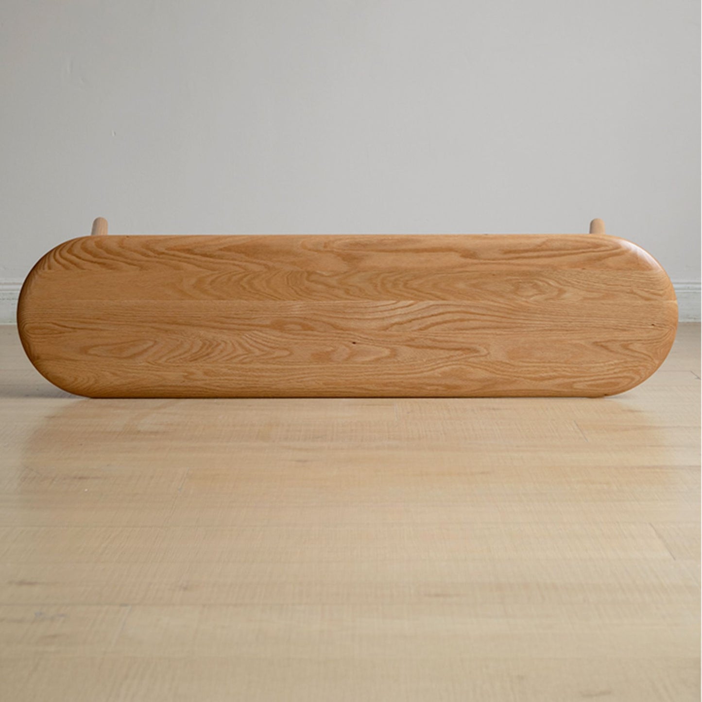 Tanya oak wood bench in natural wood finish
