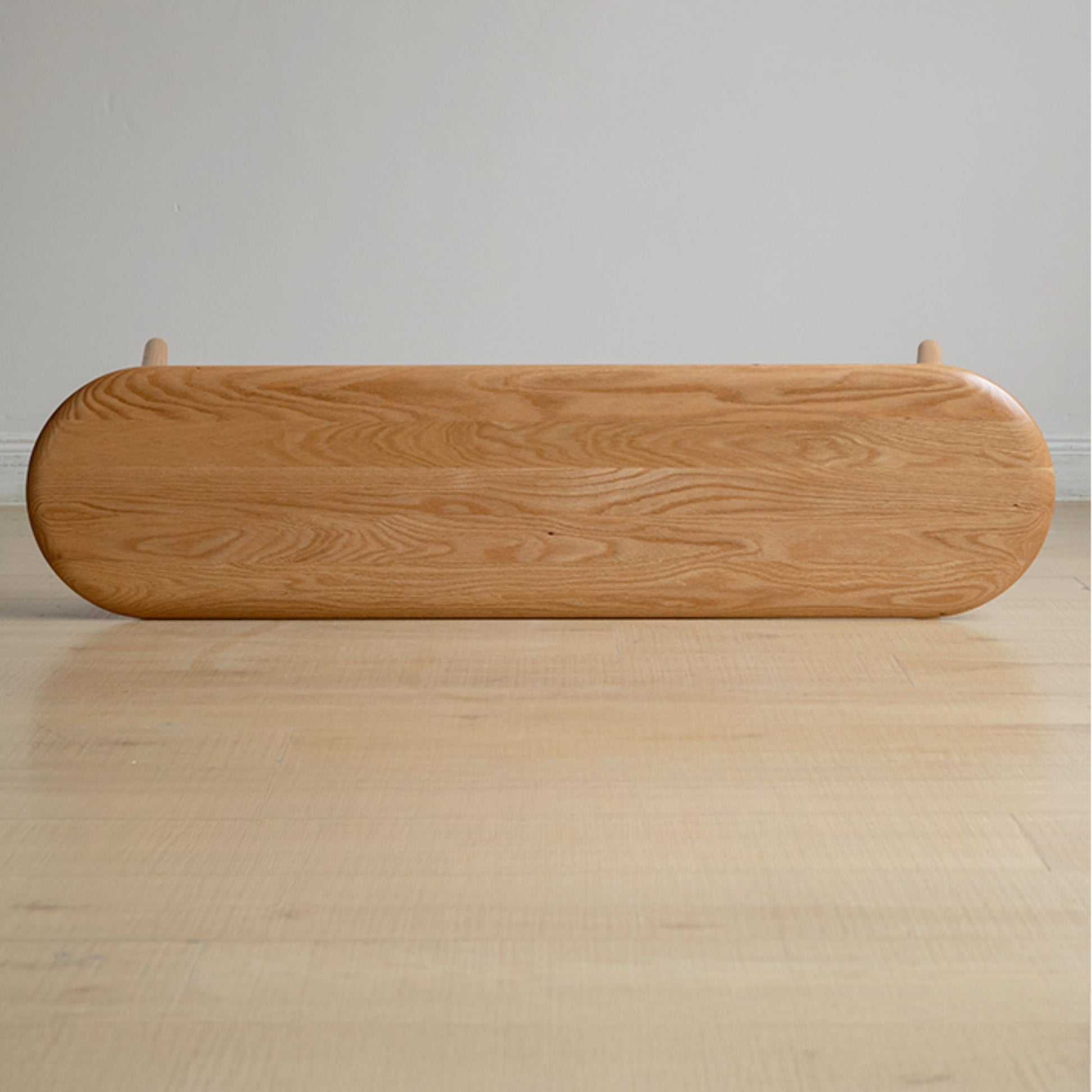 Tanya oak wood bench in natural wood finish