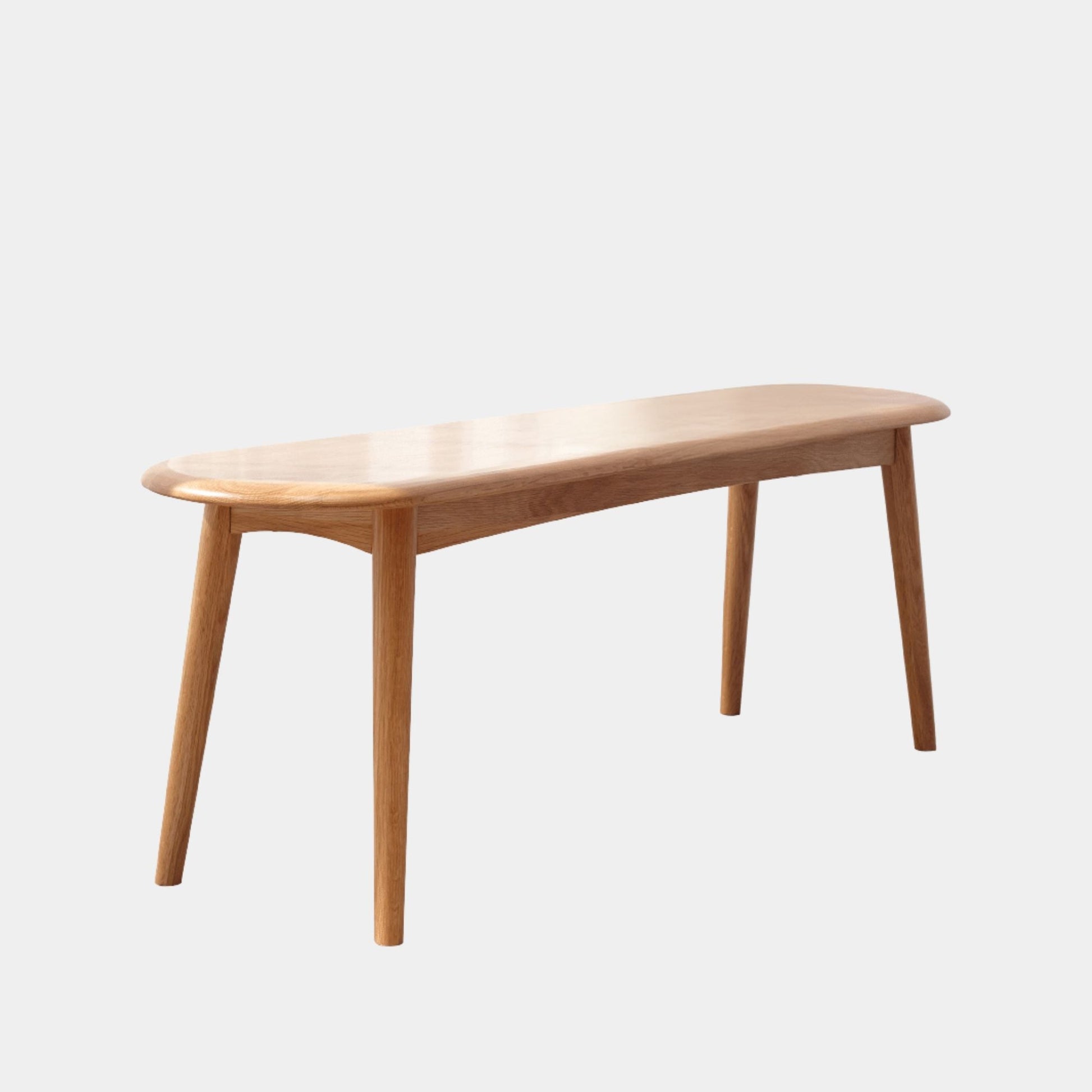 Wooden bench on a white background