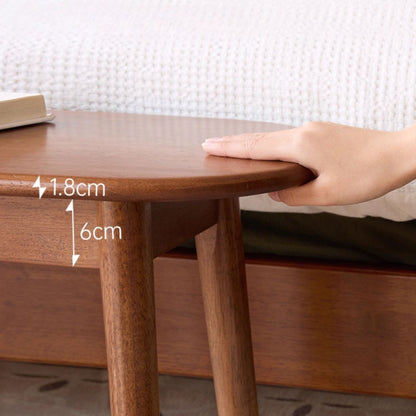 Tanya rubberwood bench in brown finish