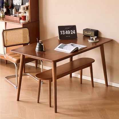 Tanya rubberwood bench in brown finish