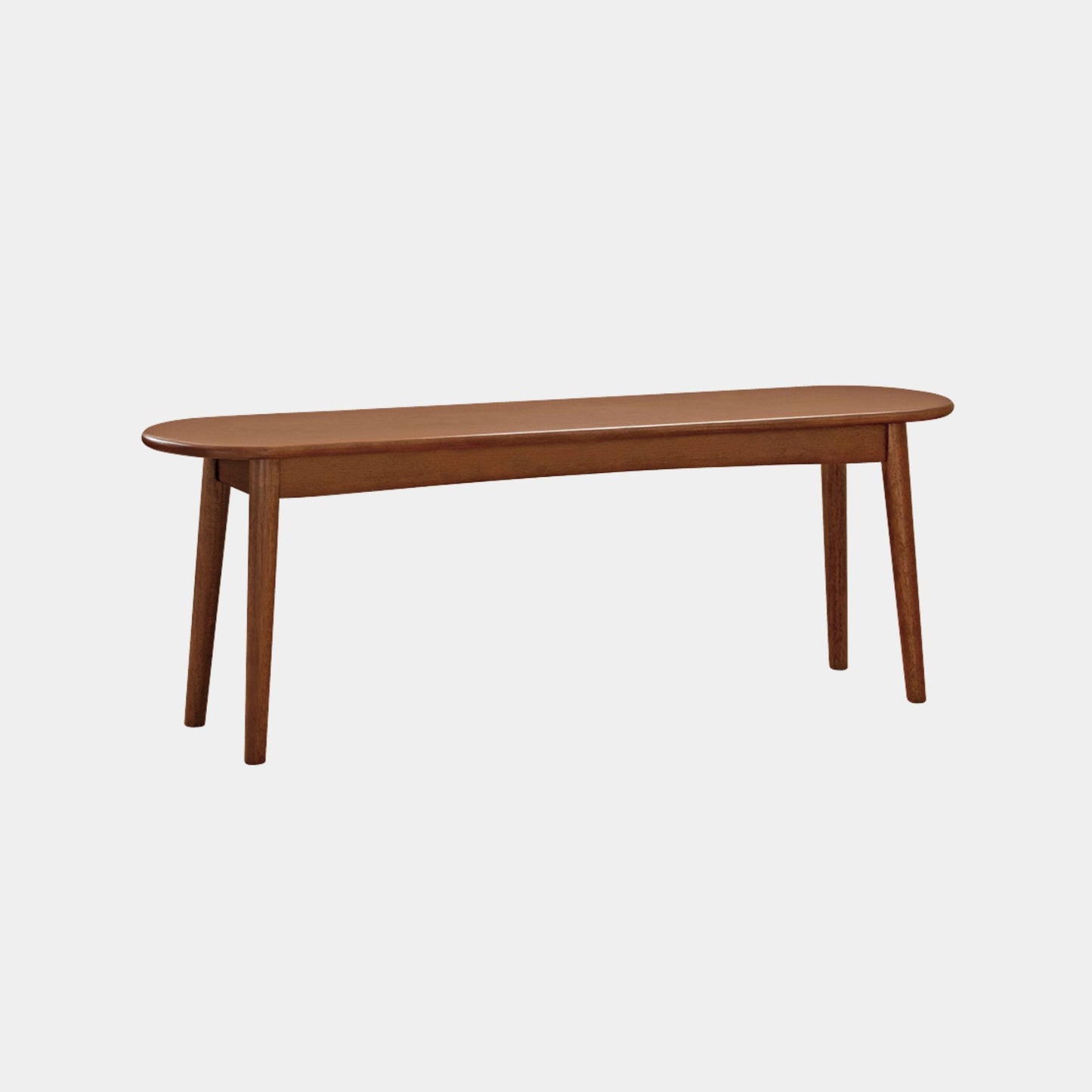 Tanya rubberwood bench in brown finish