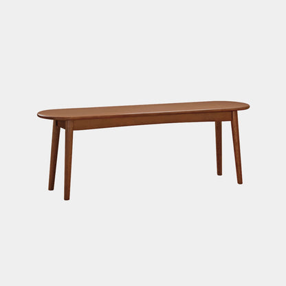 Tanya rubberwood bench in brown finish