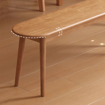 Tanya rubberwood bench in natural wood finish