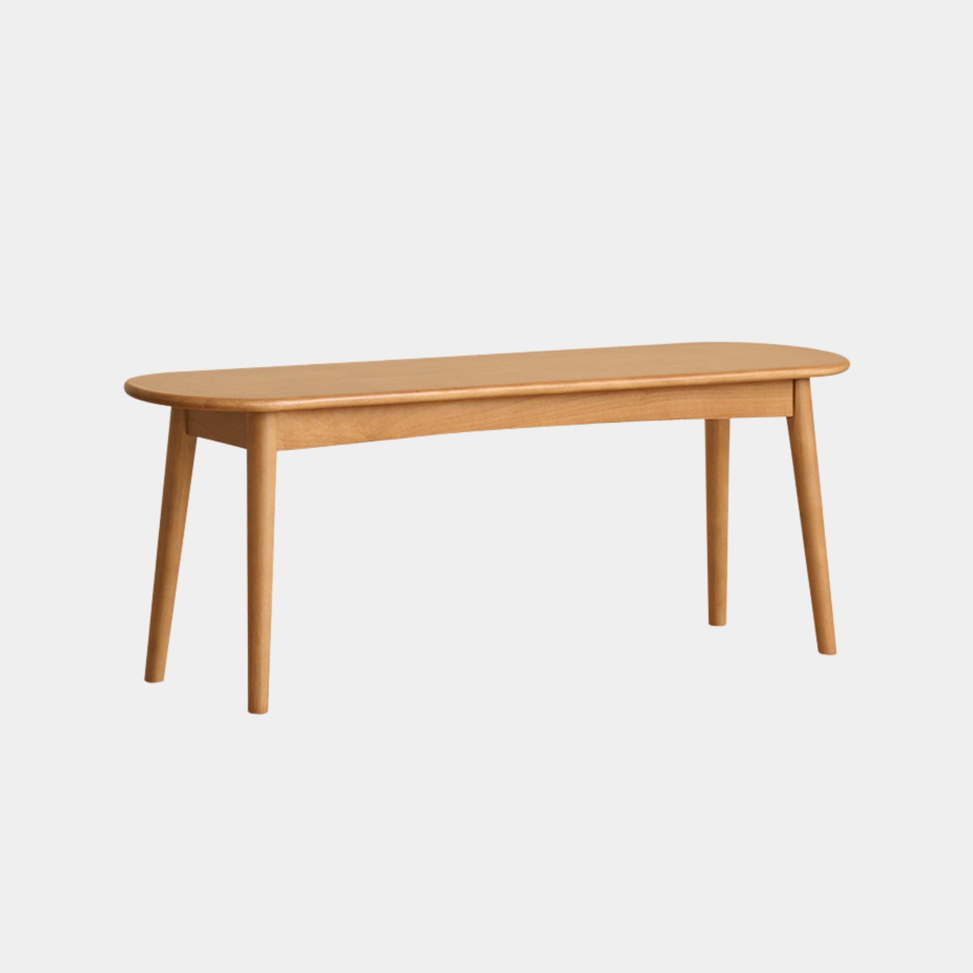 Tanya rubberwood bench in natural wood finish