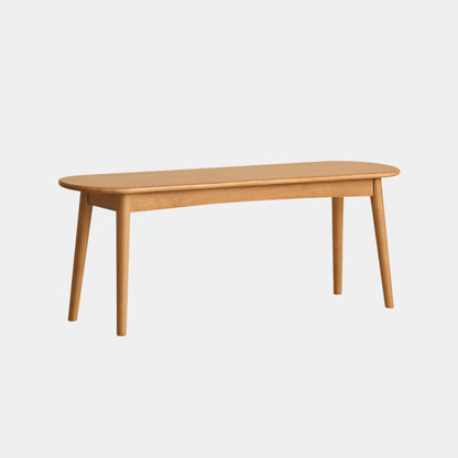 Tanya rubberwood bench in natural wood finish