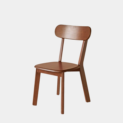 Wooden chair on a white background