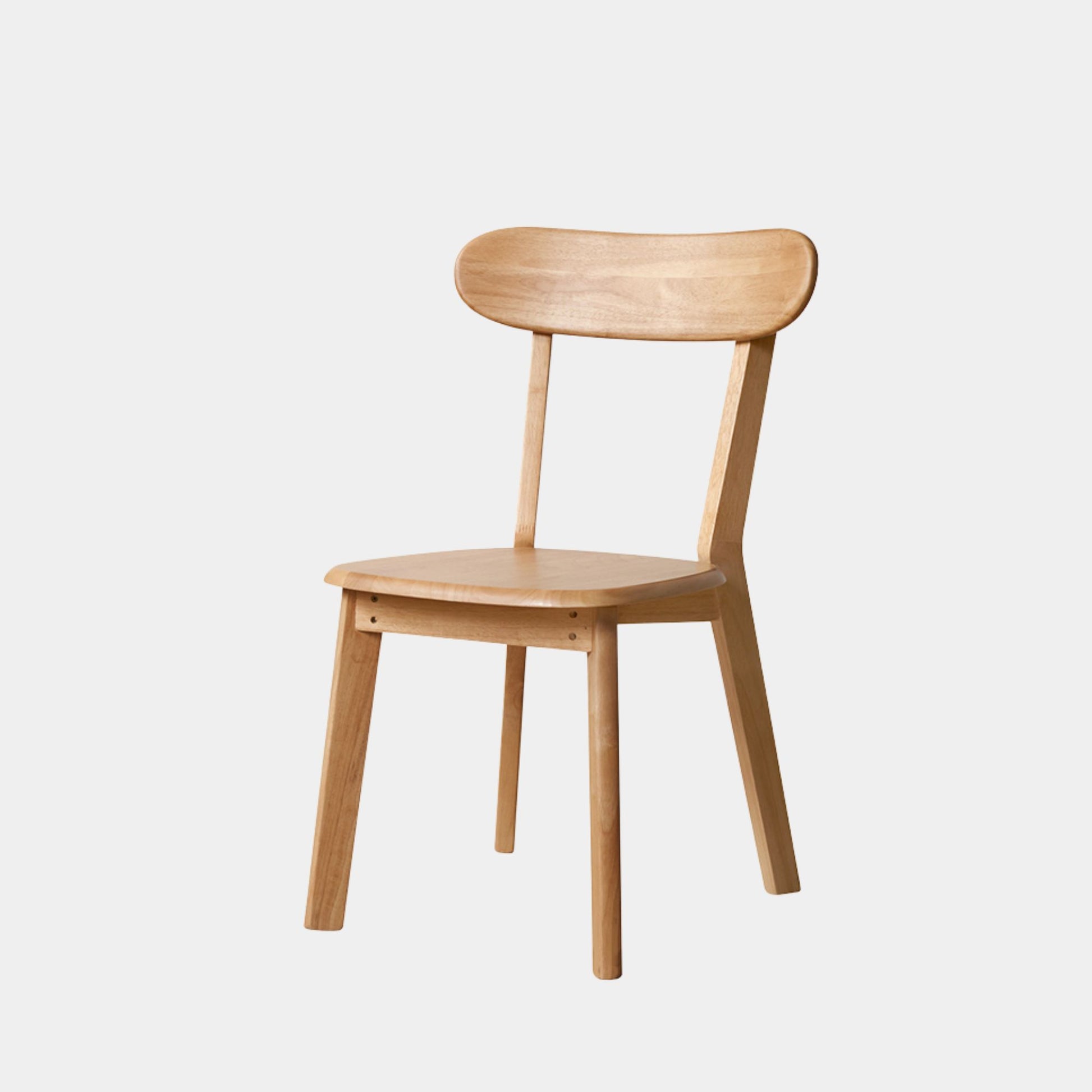 Tanya rubberwood chair in natural wood finish