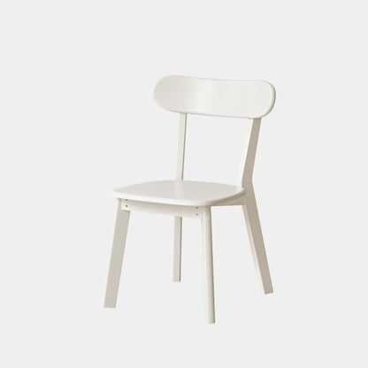 White chair on a light grey background