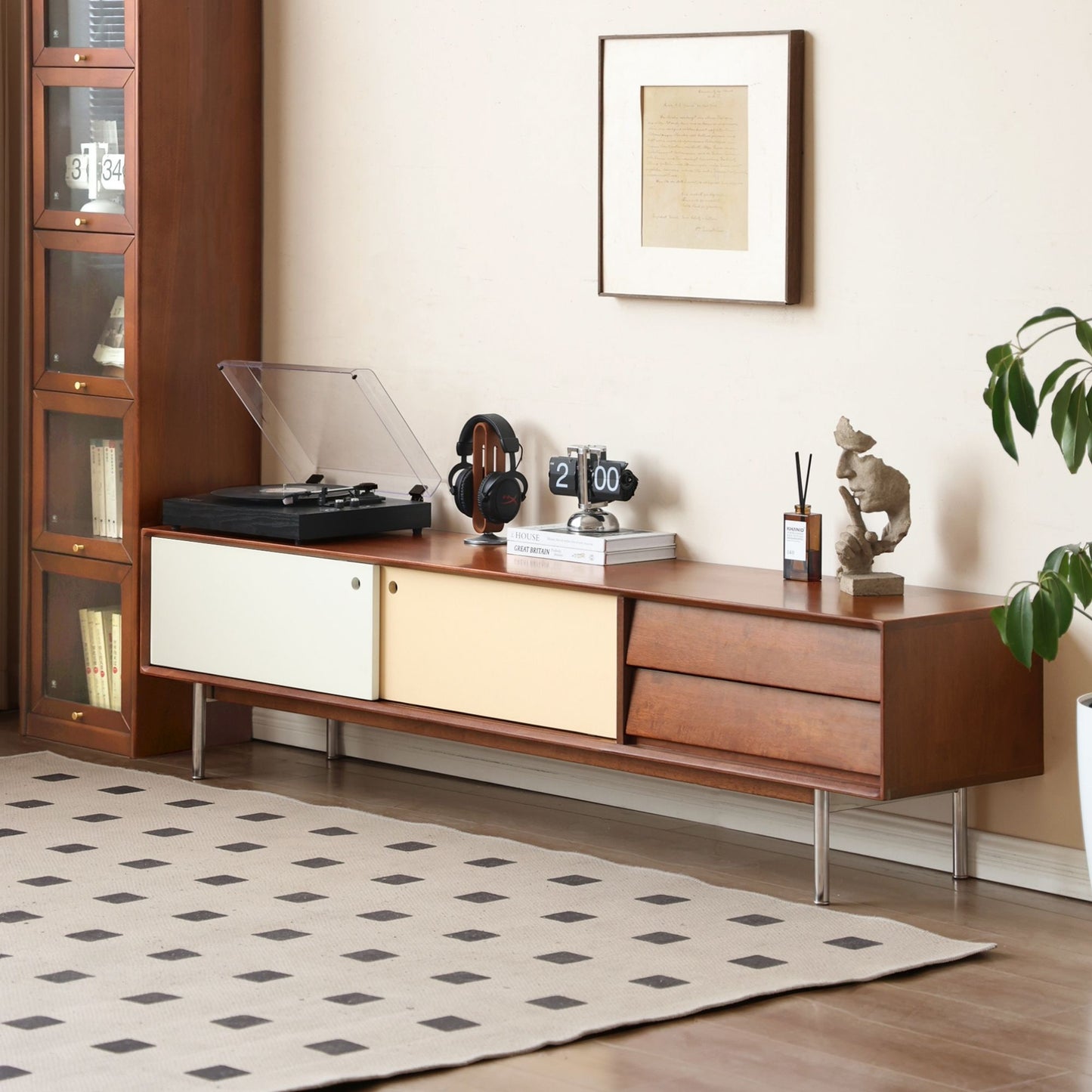Taylor rubberwood TV console