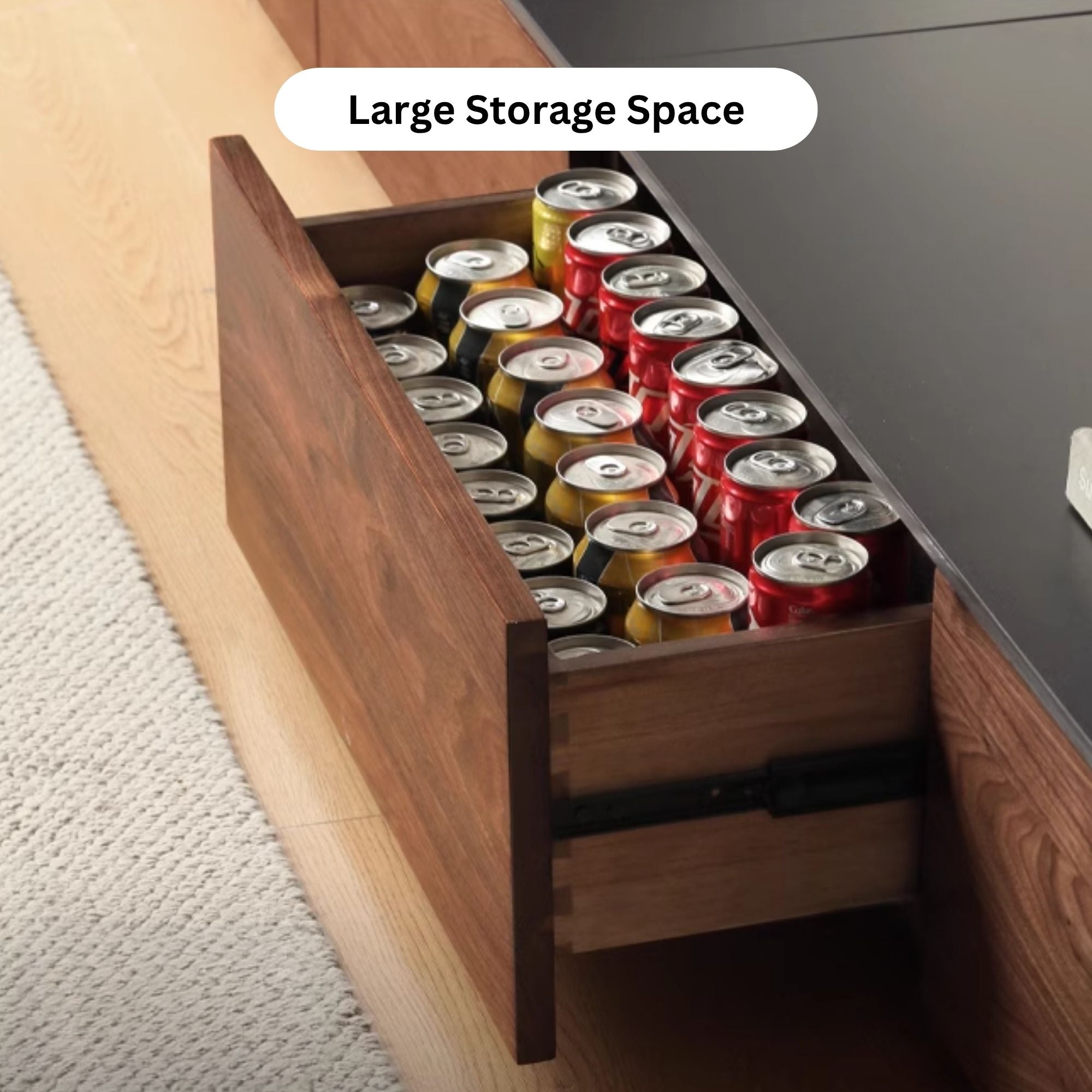 Ted Walnut Wood Sintered Stone TV Console | Singapore – Cozylant