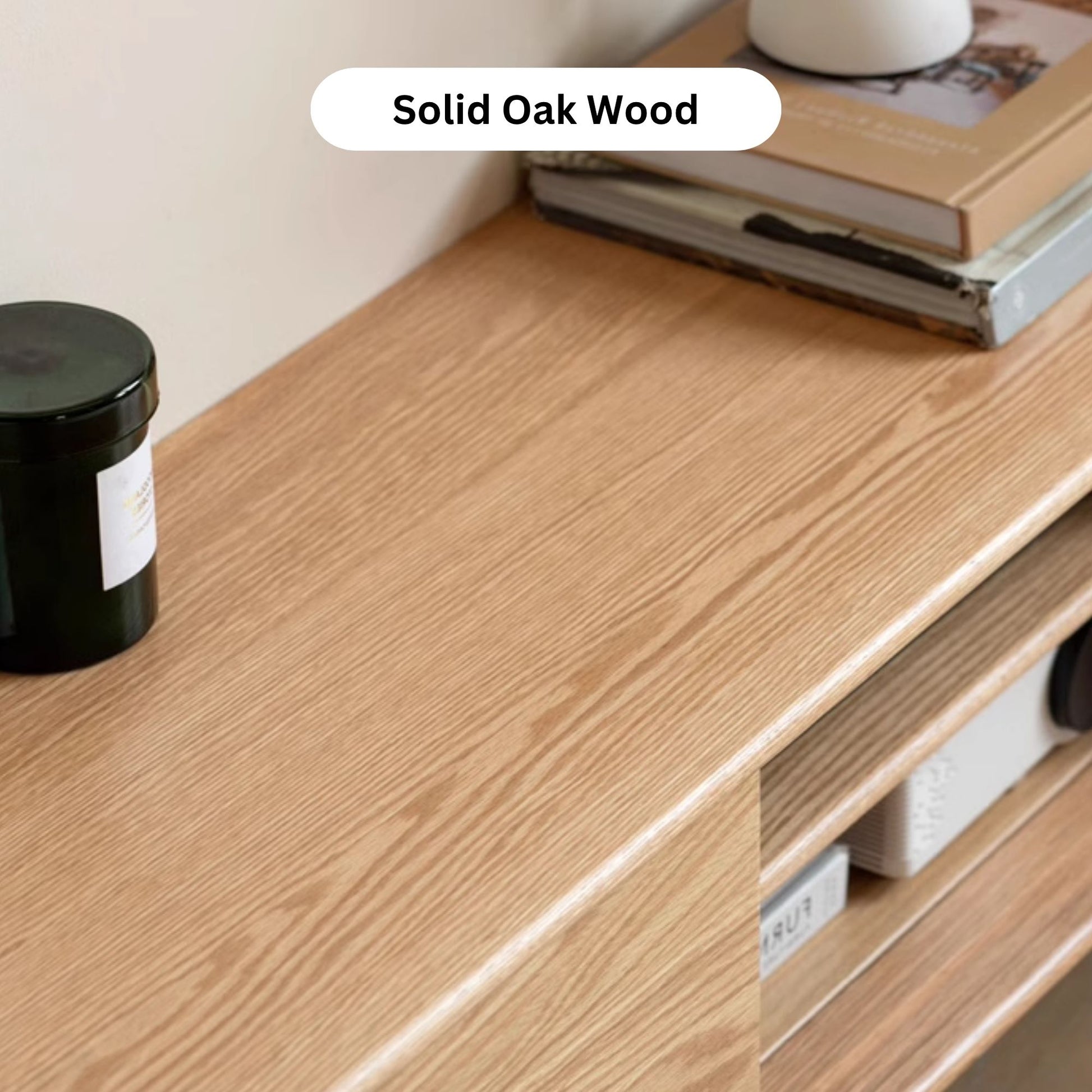 Tina natural wood colour oak wood TV console