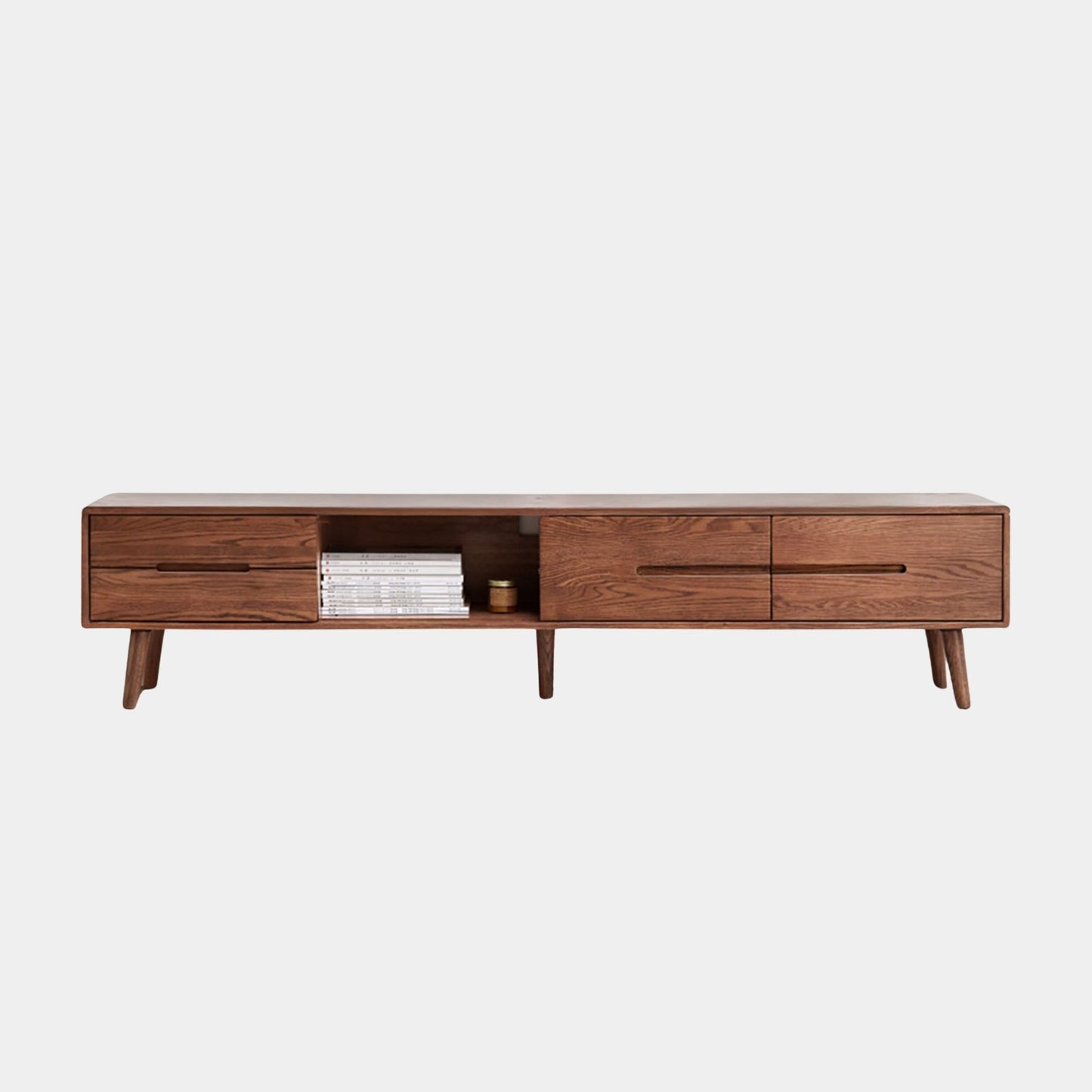 Tina walnut colour oak wood TV console