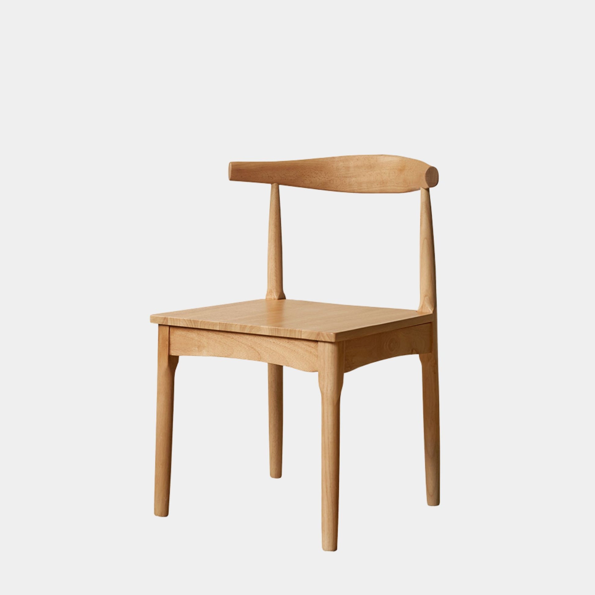 Travis rubberwood chair in natural wood finish